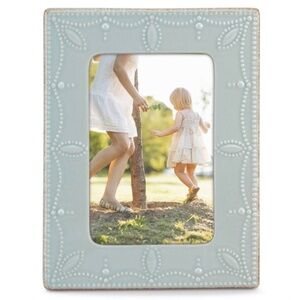 Lenox American by Design French Perle 4"x6" Table Top Picture Frame in Ice Blue